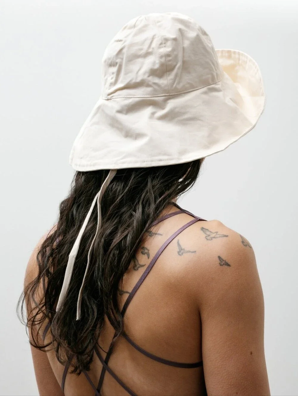 Cawley British Dry Oilskin Sunhat in Natural Wide Brimmed Summer Beach Cotton